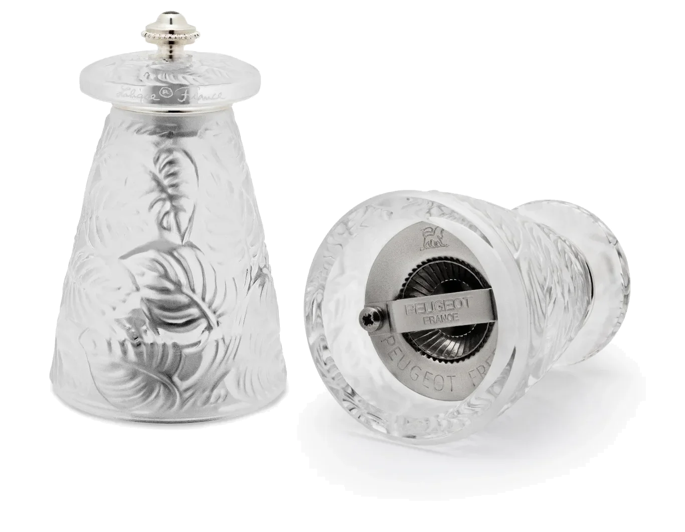 LALIQUE Mlýnek na pepř z křišťálu Lalique 9 cm / PEUGEOT