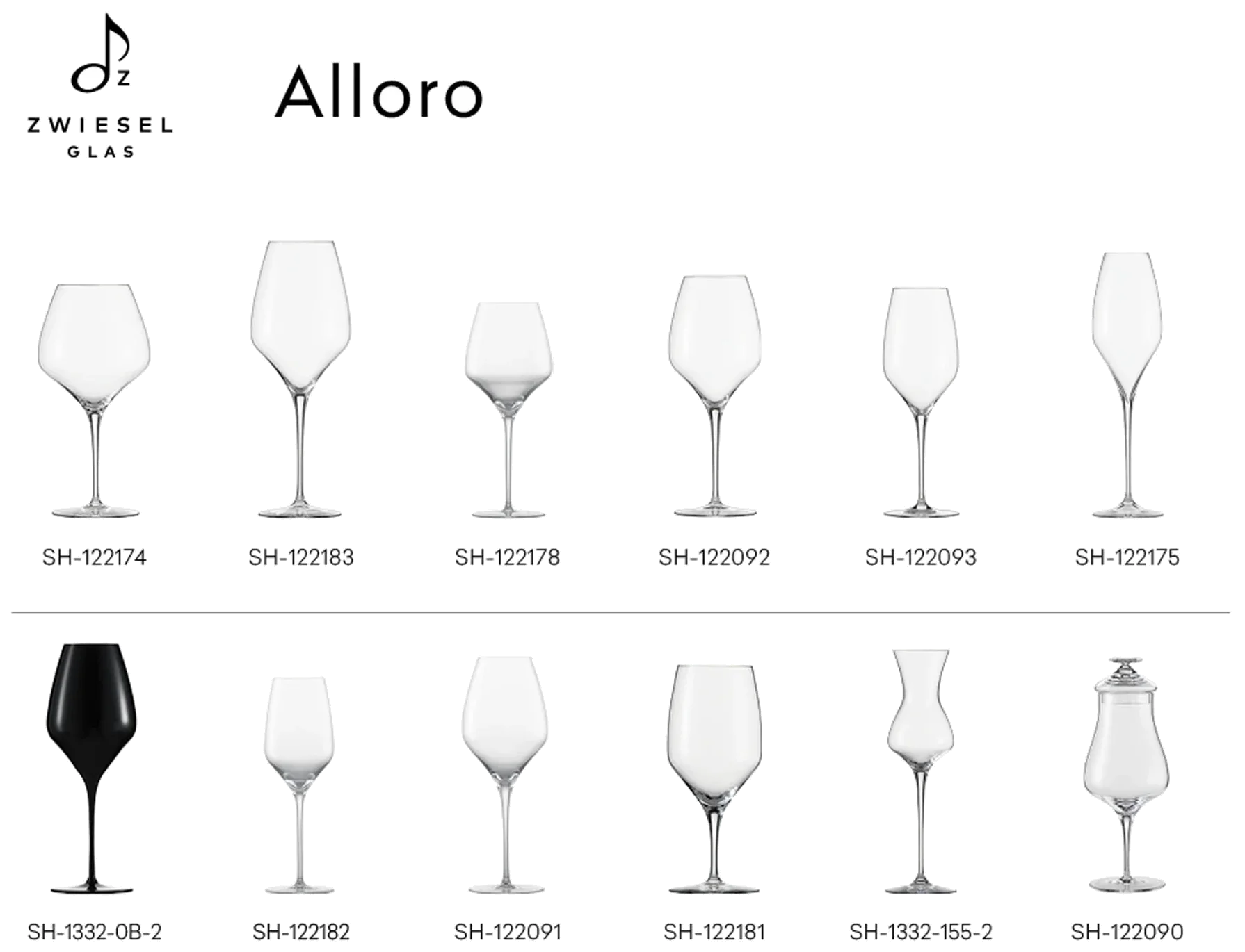 ALLORO Sklenice na víno Riesling 426 ml, sada 2 ks / ZWIESEL HANDMADE