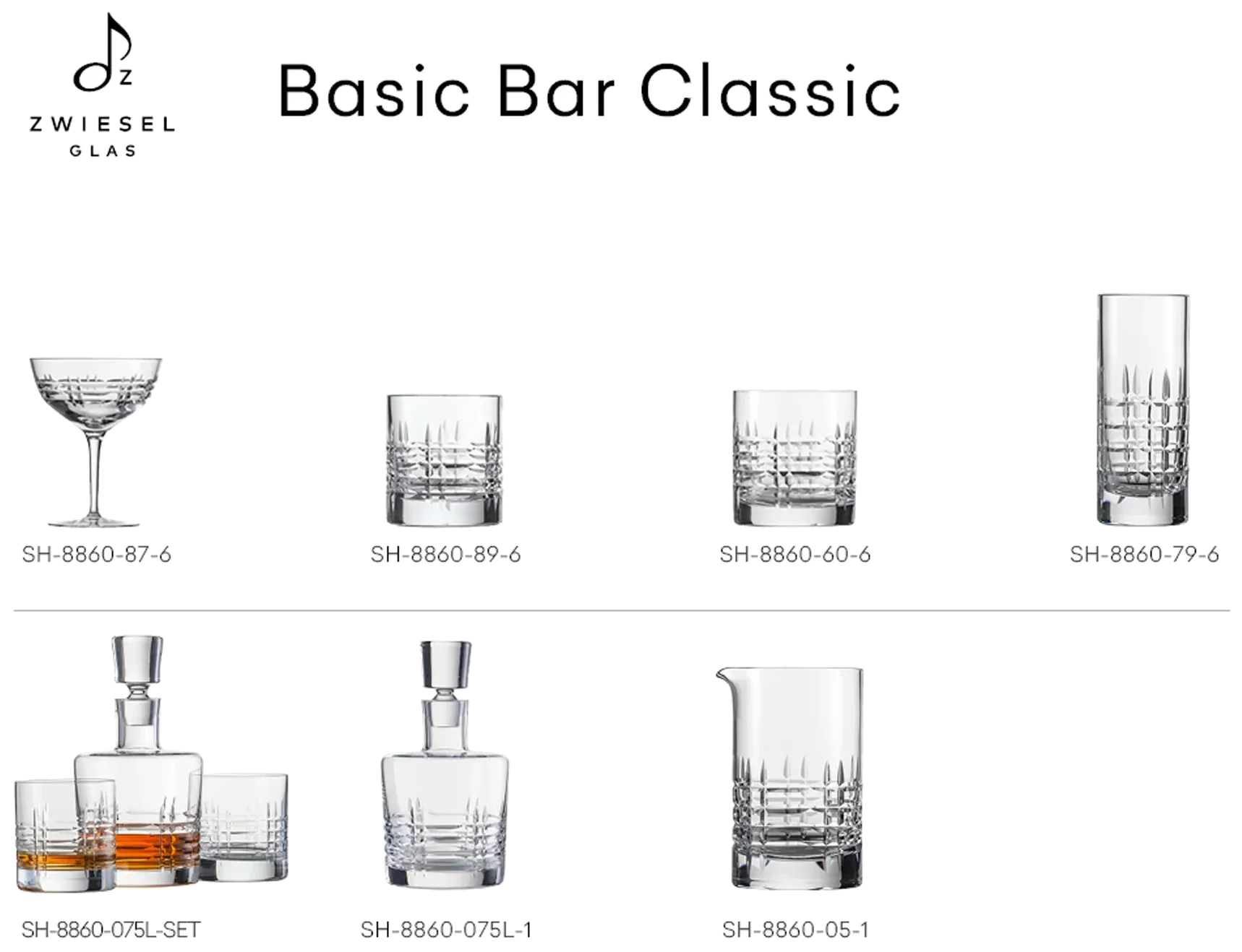 BASIC BAR CLASSIC Sklenice na long drink 311 ml, sada 6 ks / ZWIESEL GLAS