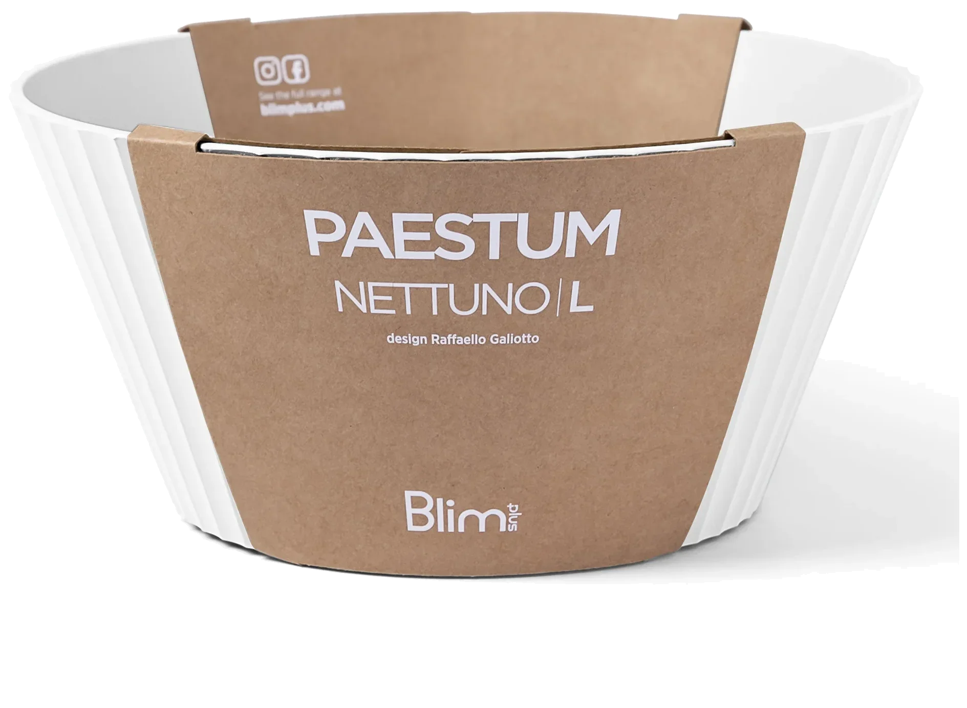 NETTUNO Mísa 25 cm křišťálově bílá / BLIM PLUS