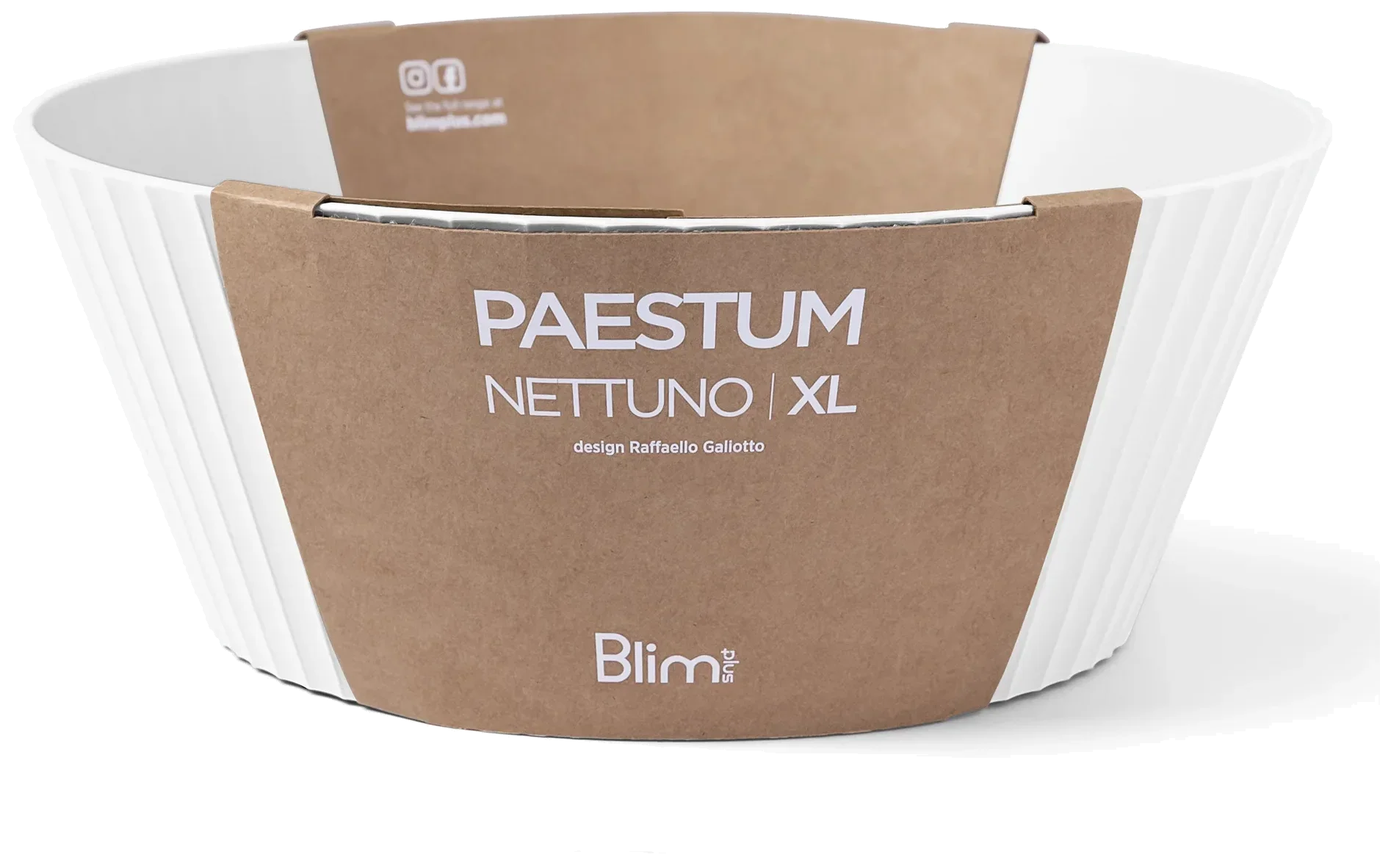 NETTUNO Mísa 30 cm křišťálově bílá / BLIM PLUS