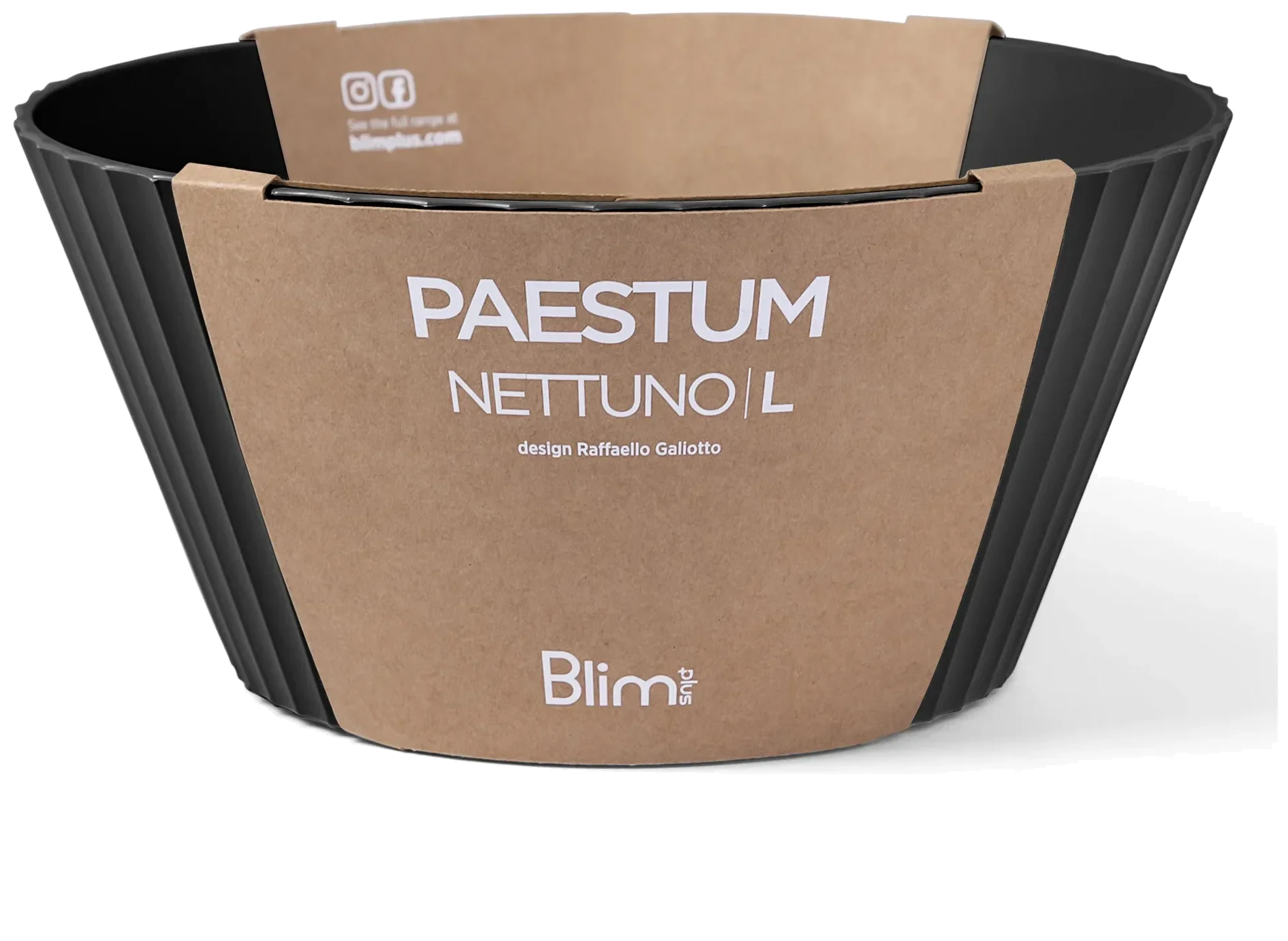 NETTUNO Mísa 25 cm karbon / BLIM PLUS