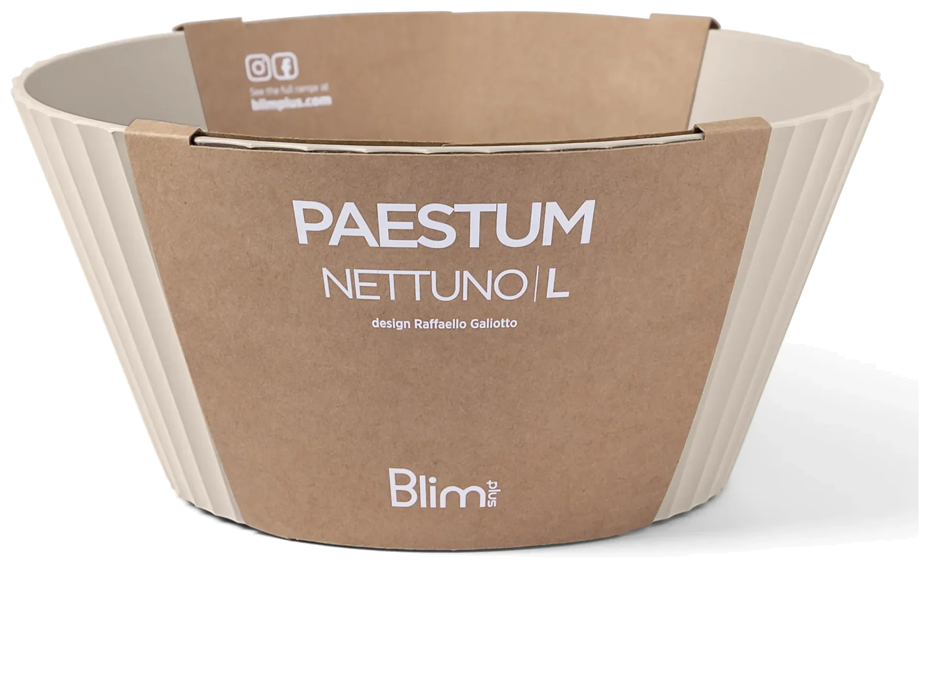 NETTUNO Mísa 25 cm moka / BLIM PLUS