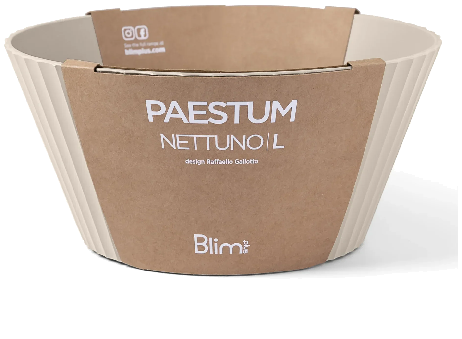 NETTUNO Mísa 25 cm třtinový cukr / BLIM PLUS