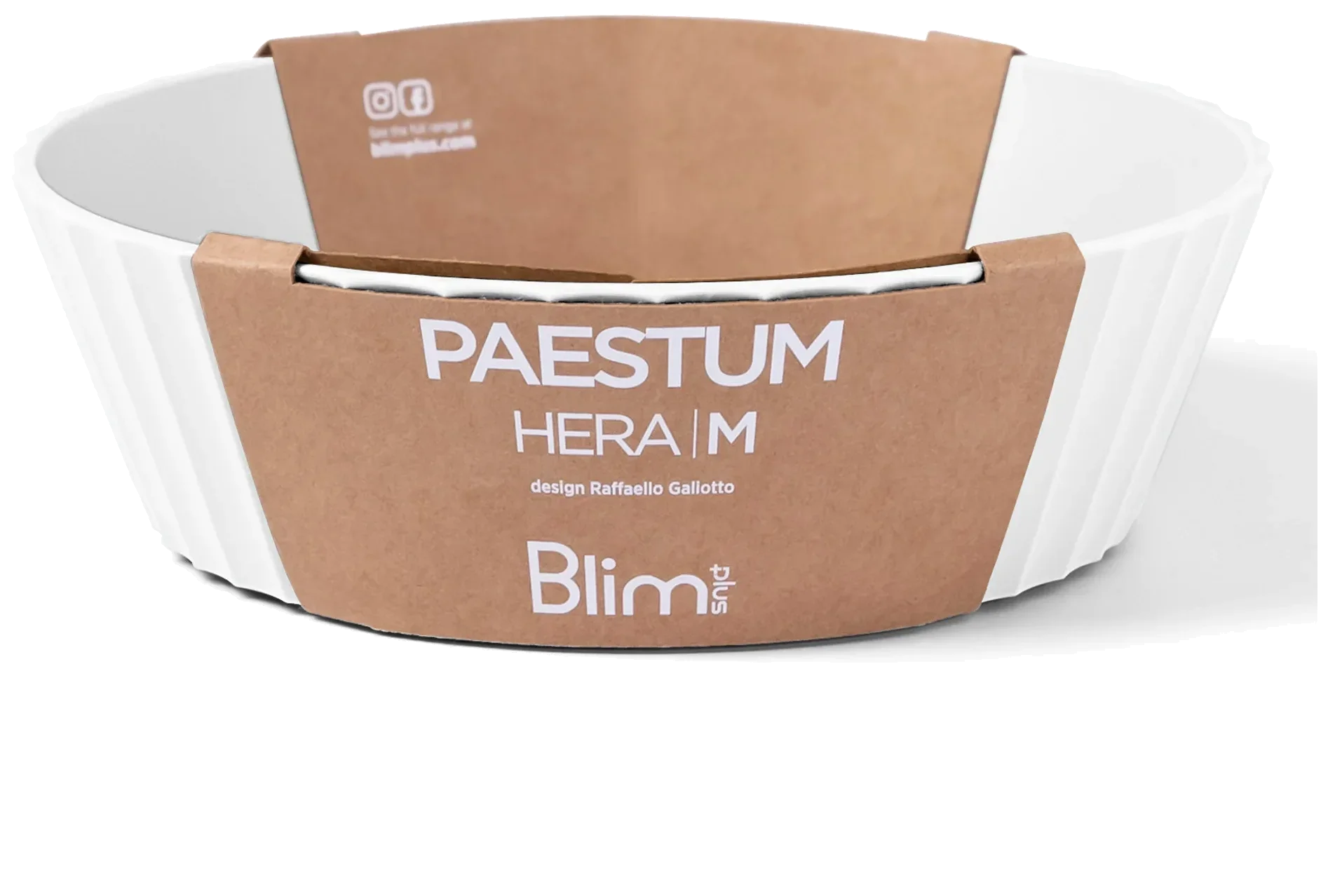 HERA Mísa 20 cm křišťálově bílá / BLIM PLUS
