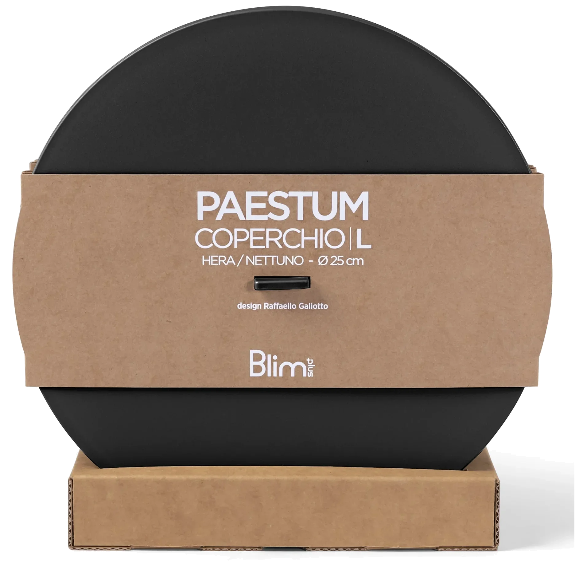 Víko na mísu 25 cm karbon PAESTUM - BLIM PLUS