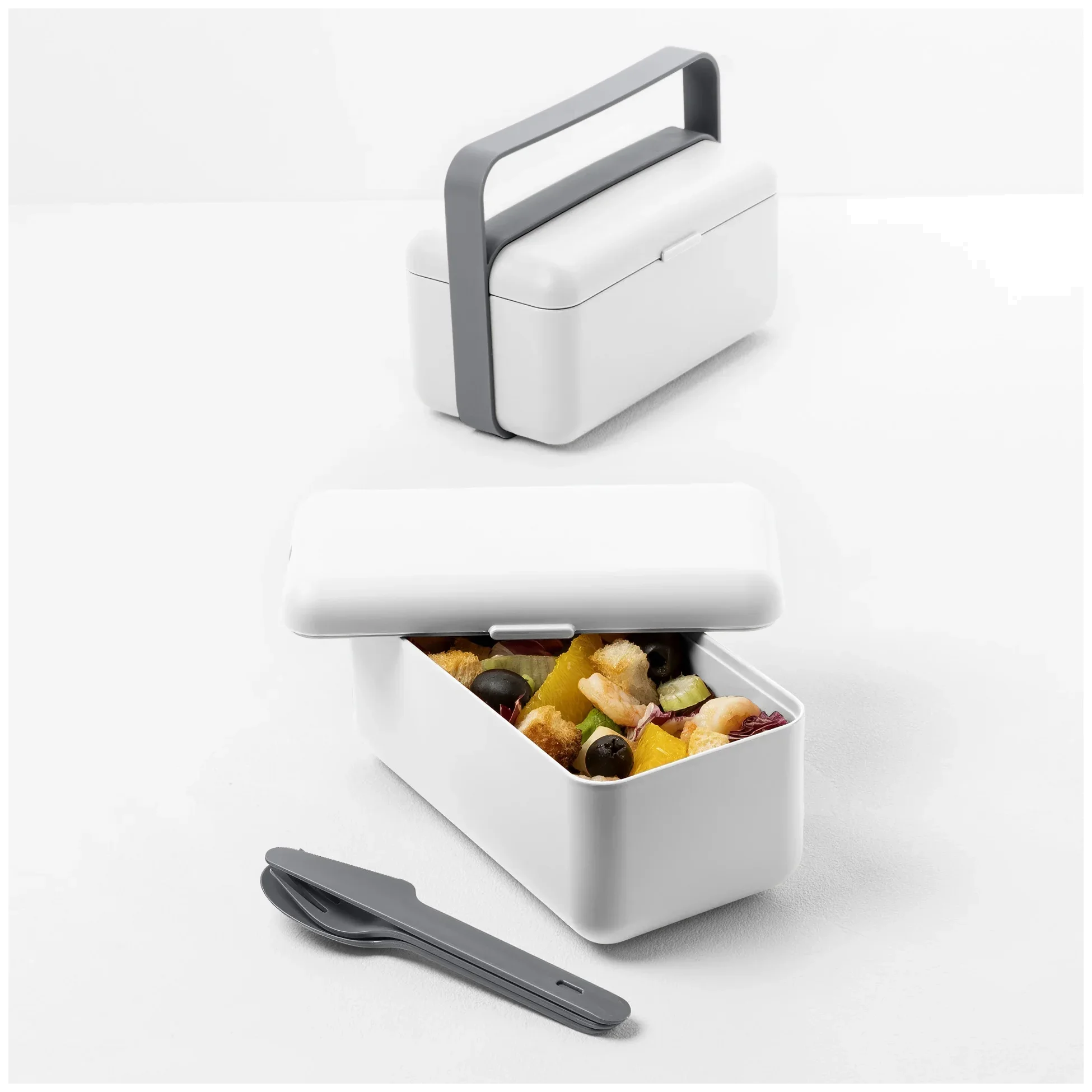 BAULETTO Vysoký lunchbox, křišťálově bílý / BLIM PLUS