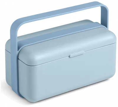 BAULETTO Nízký lunchbox, světlý oceánský odstín / BLIM PLUS