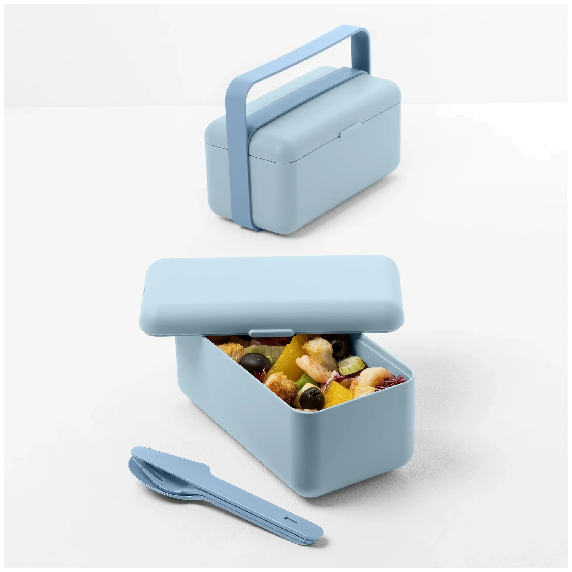 BAULETTO Nízký lunchbox, světlý oceánský odstín / BLIM PLUS