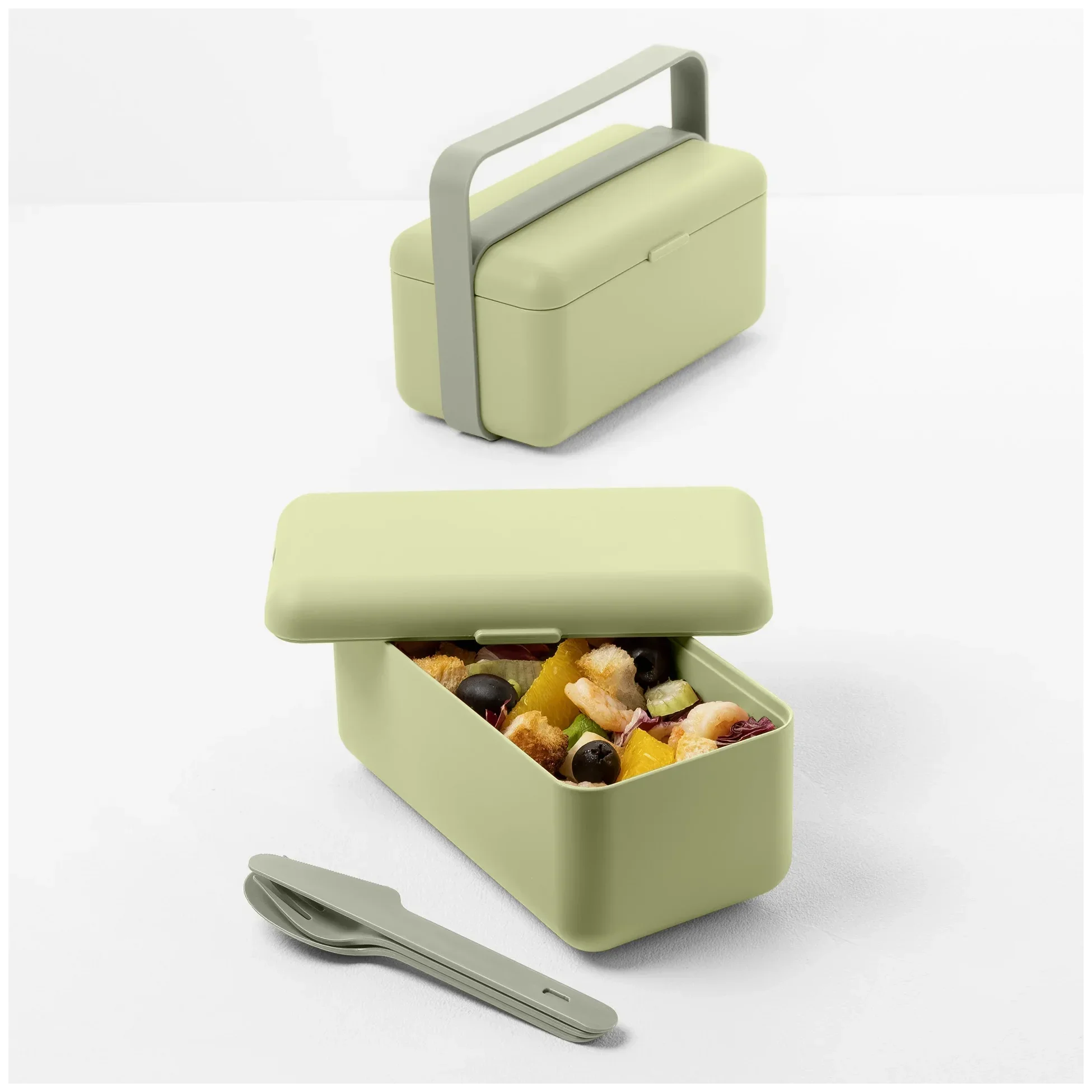 BAULETTO Nízký lunchbox, světlá lesní zelená / BLIM PLUS