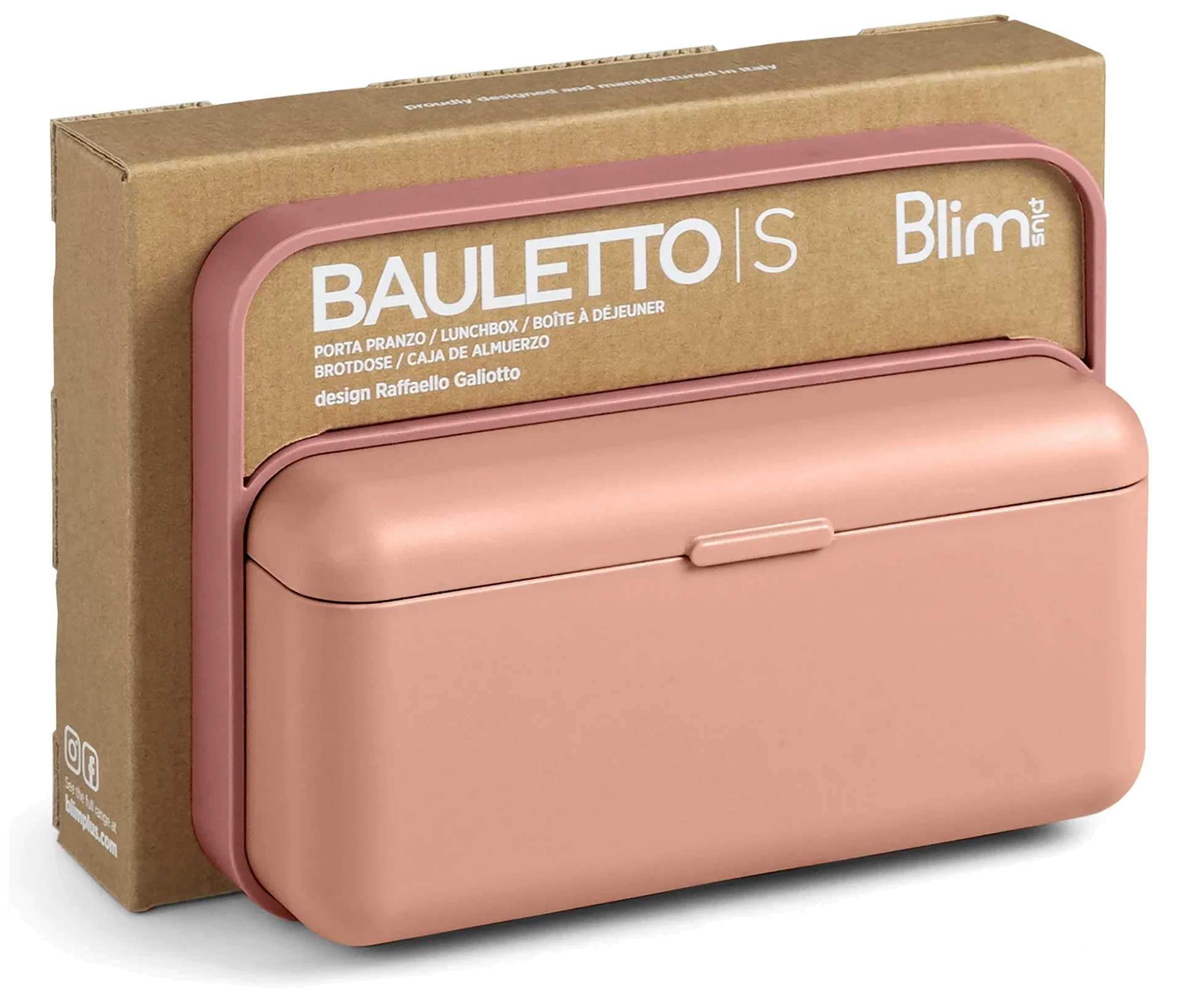 BAULETTO Nízký lunchbox, plameňákově růžový / BLIM PLUS