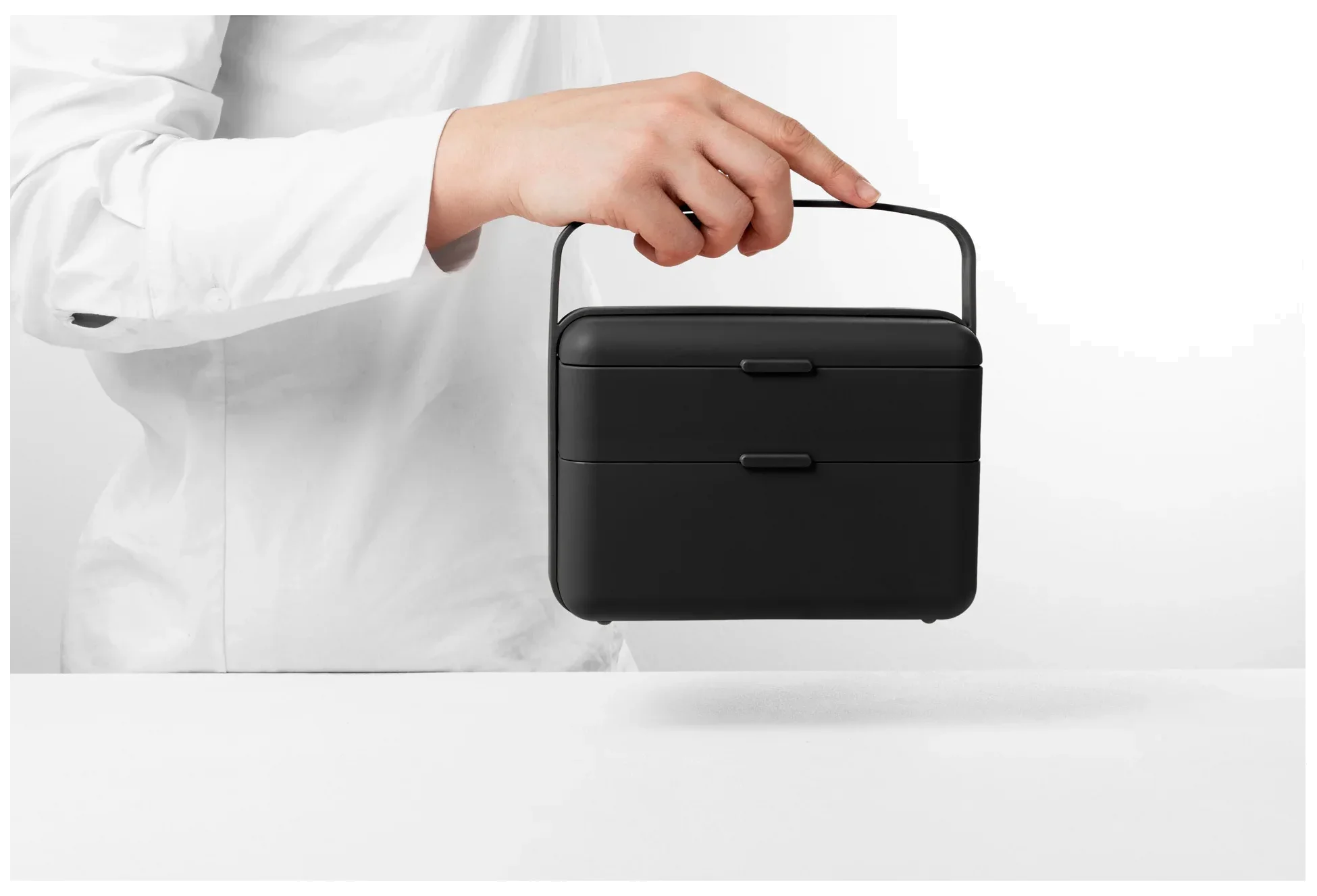 BAULETTO Vysoký lunchbox, karbon / BLIM PLUS