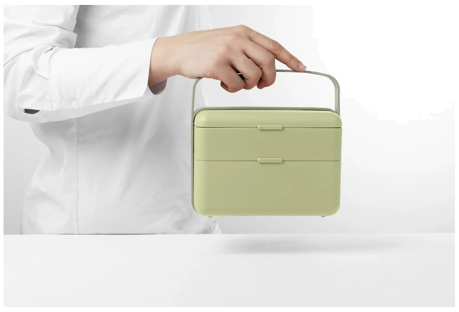BAULETTO Vysoký lunchbox, světlá lesní zelená / BLIM PLUS