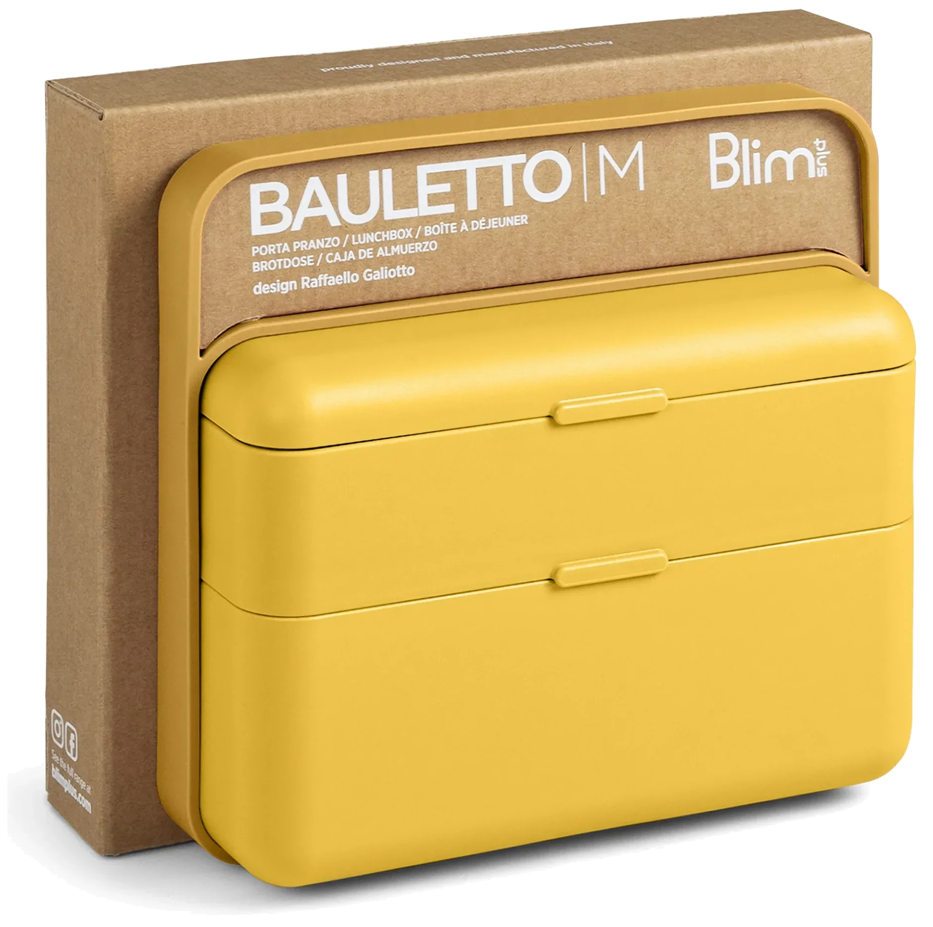 BAULETTO Vysoký lunchbox, střední pouštní odstín / BLIM PLUS