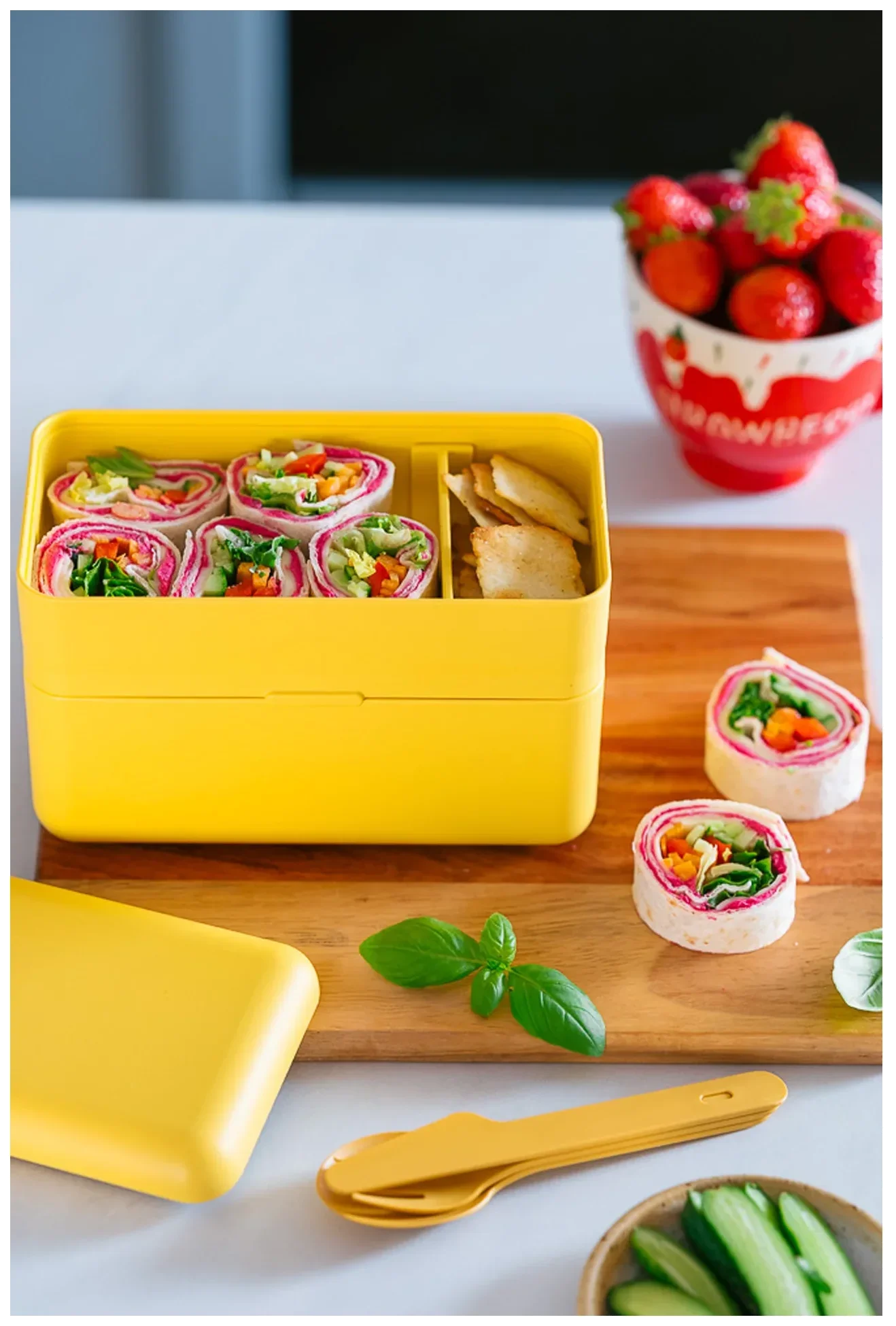 BAULETTO Vysoký lunchbox, střední pouštní odstín / BLIM PLUS