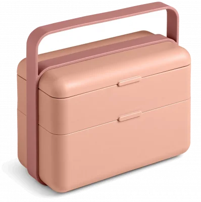 BAULETTO Vysoký lunchbox, plameňákově růžový / BLIM PLUS