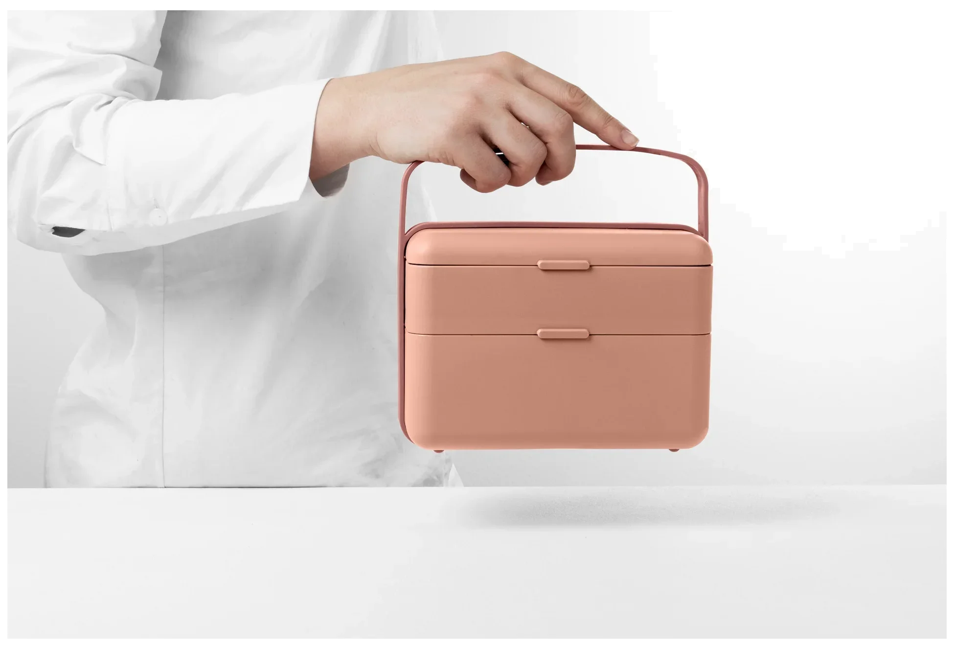BAULETTO Vysoký lunchbox, plameňákově růžový / BLIM PLUS