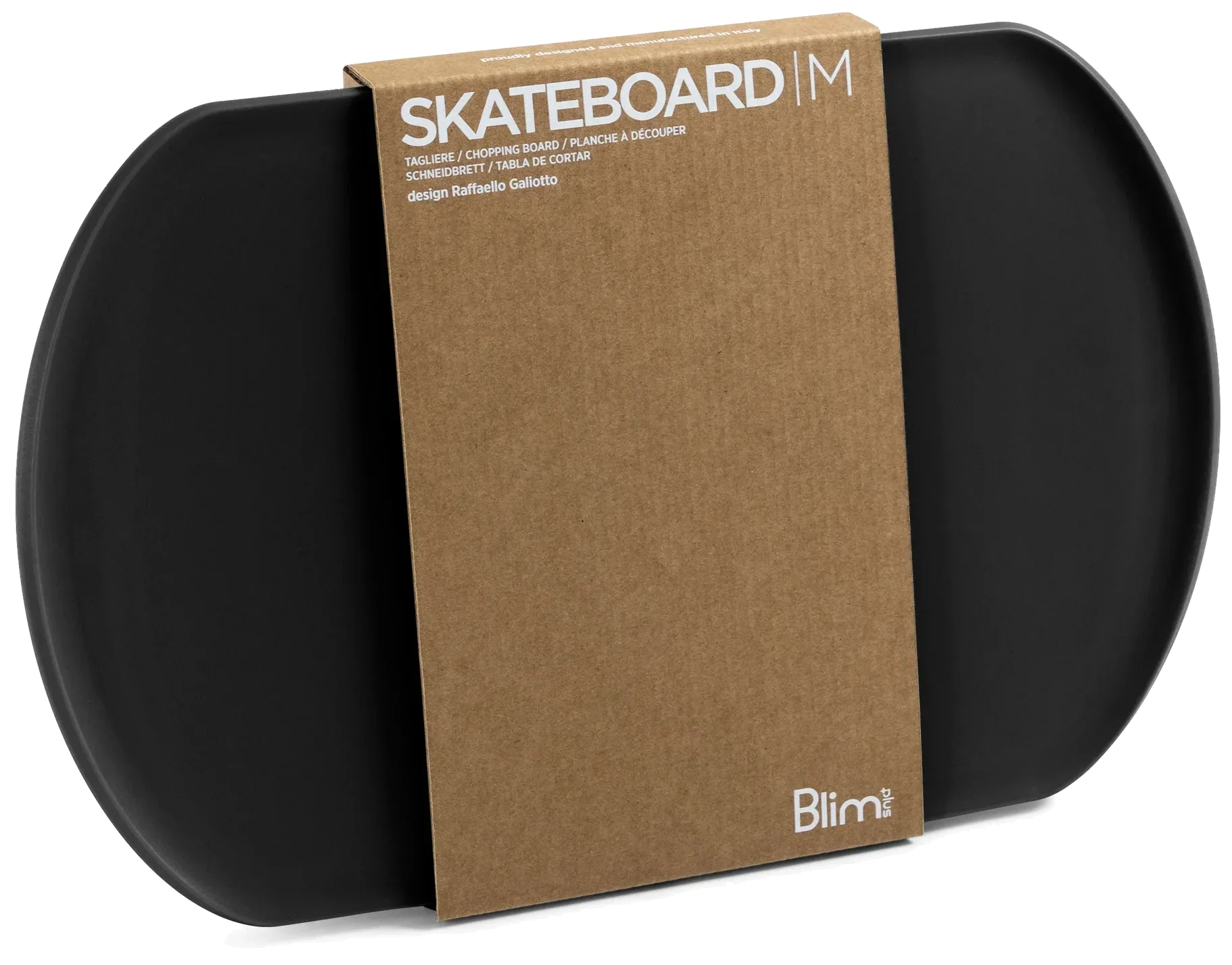 SKATEBOARD Krájecí prkénko/servírování, karbon / BLIM PLUS