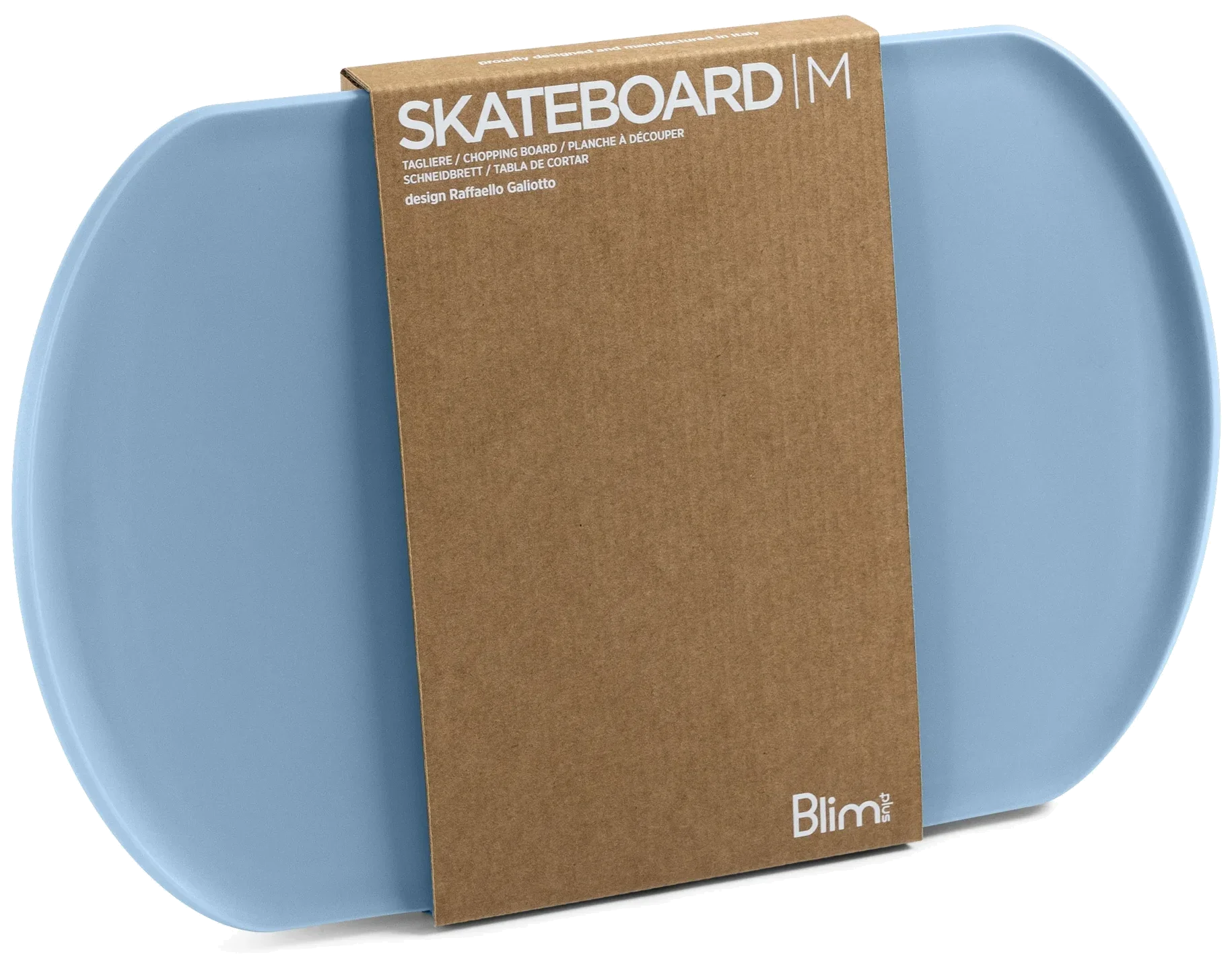 SKATEBOARD Krájecí prkénko/servírování, střední oceánský / BLIM PLUS