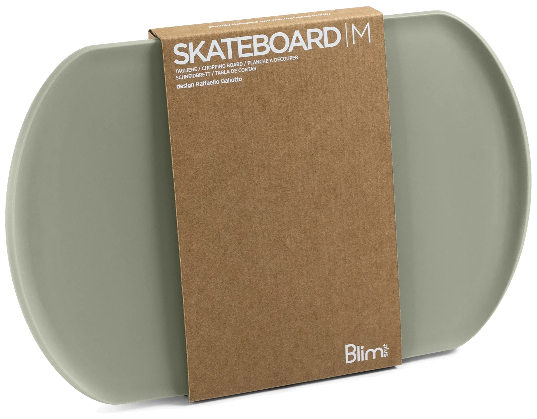 SKATEBOARD Krájecí prkénko/servírování, střední lesní zelená / BLIM PLUS