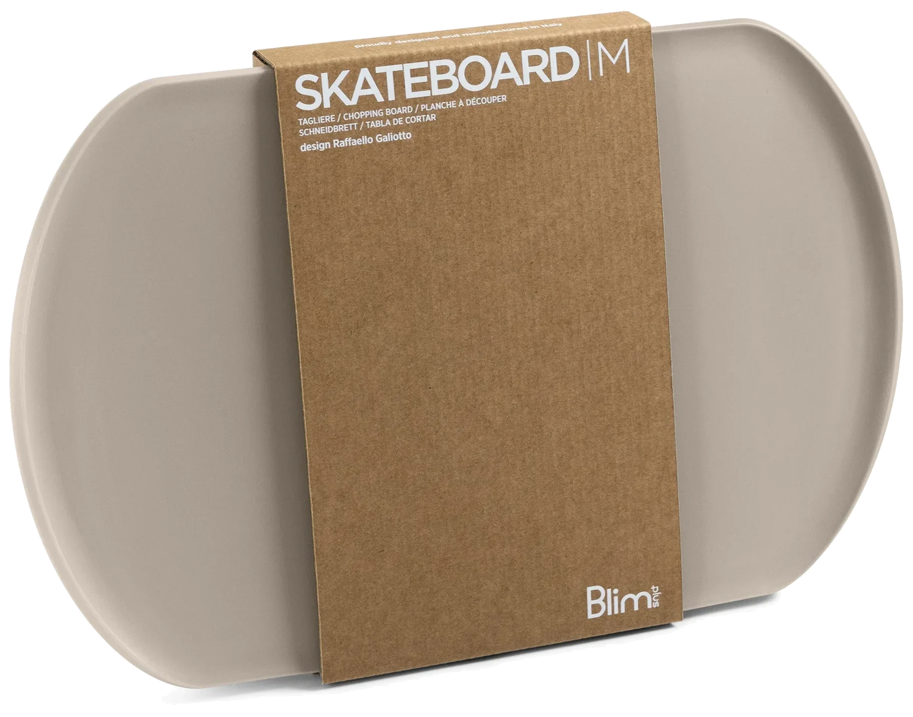SKATEBOARD Krájecí prkénko/servírování, moka / BLIM PLUS