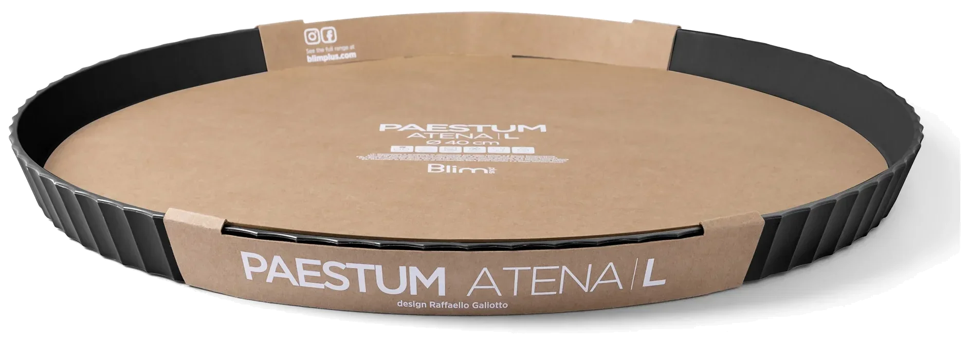 ATENA Kulatá servírovací mísa 40 cm karbon / BLIM PLUS