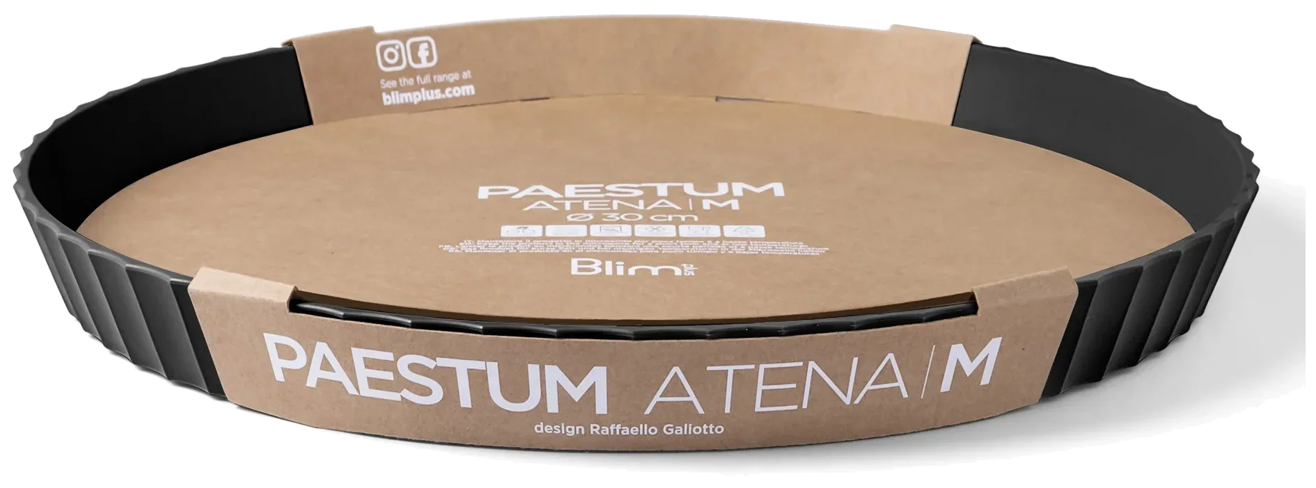 ATENA Kulatá servírovací mísa 30 cm karbon / BLIM PLUS