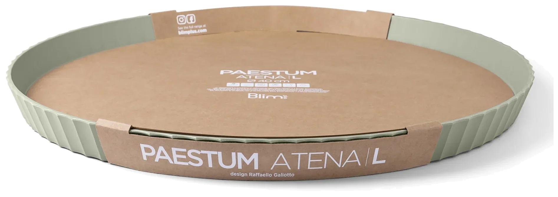 ATENA Kulatá servírovací mísa 40 cm střední lesní zelená / BLIM PLUS