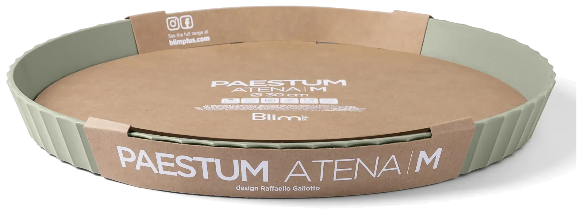 ATENA Kulatá servírovací mísa 30 cm střední lesní zelená / BLIM PLUS