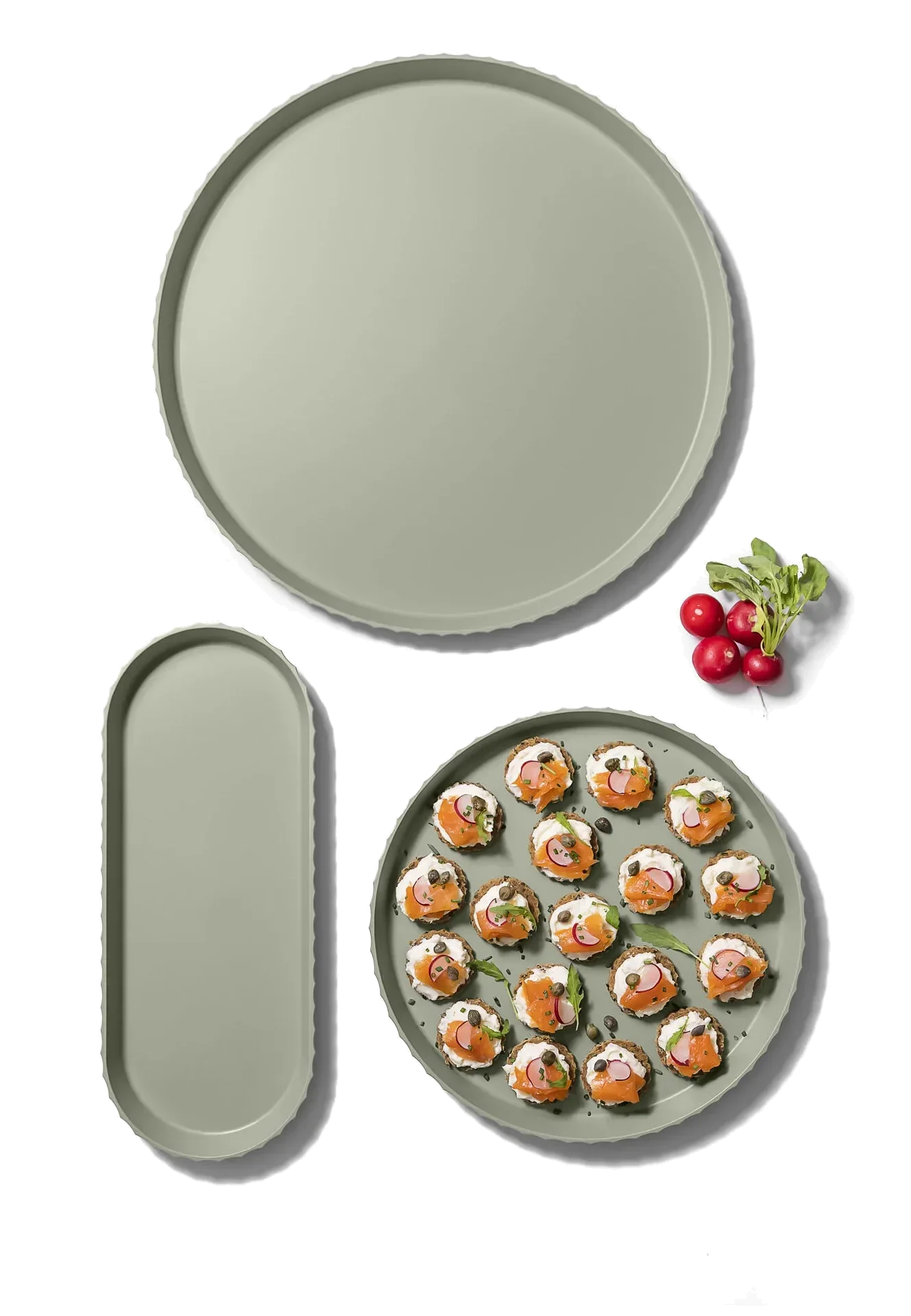 ATENA Kulatá servírovací mísa 30 cm střední lesní zelená / BLIM PLUS
