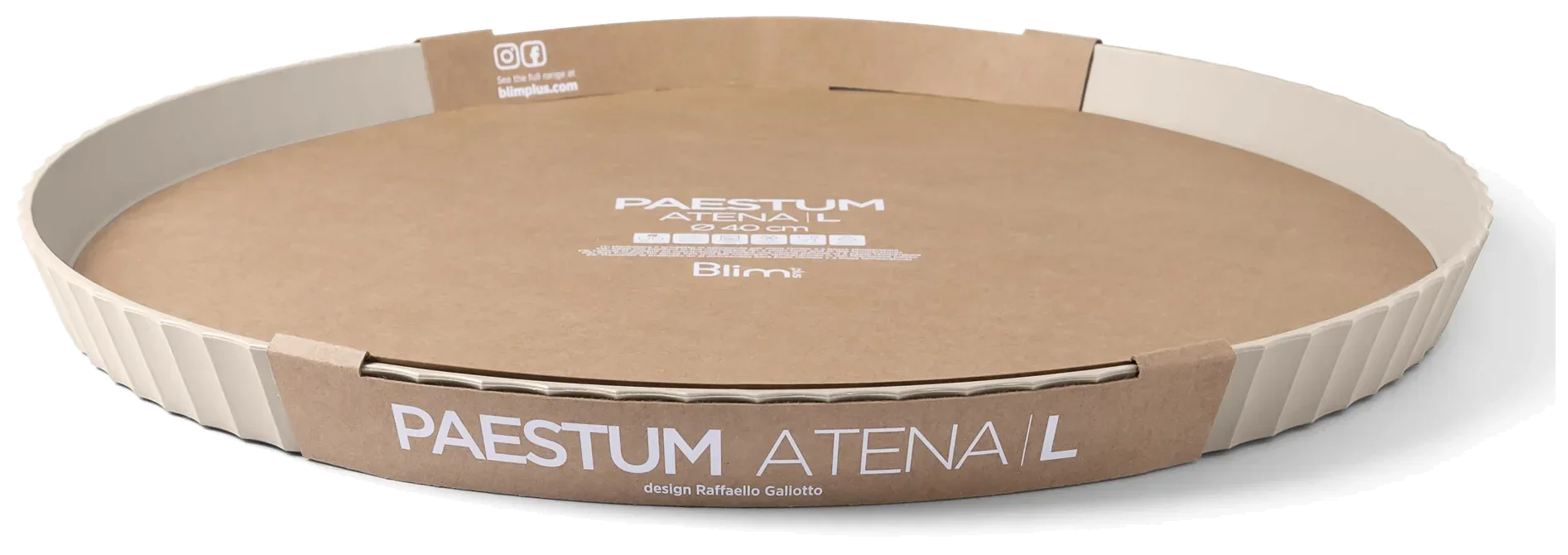 ATENA Kulatá servírovací mísa 40 cm moka / BLIM PLUS