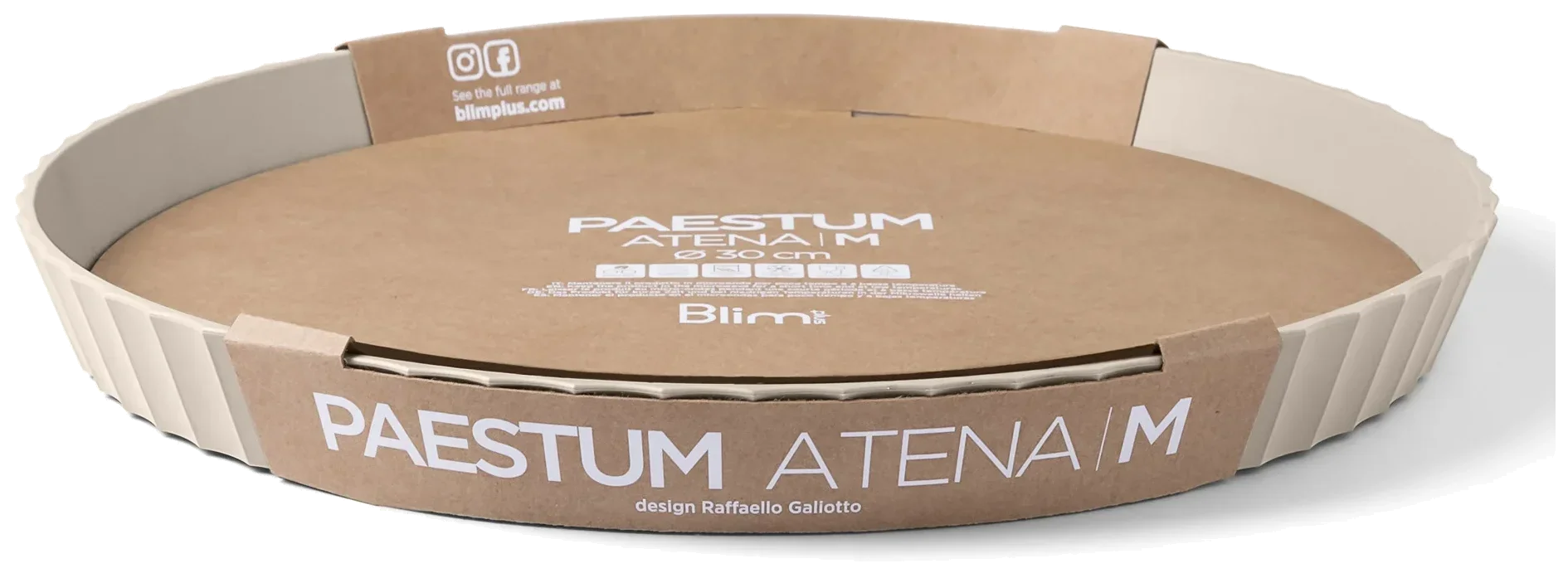 ATENA Kulatá servírovací mísa 30 cm moka / BLIM PLUS