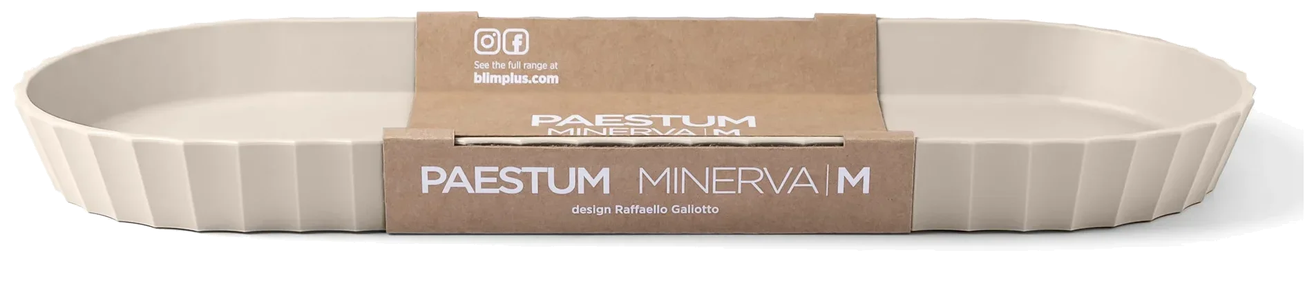 MINERVA Oválná servírovací mísa 37,5x15 cm moka / BLIM PLUS