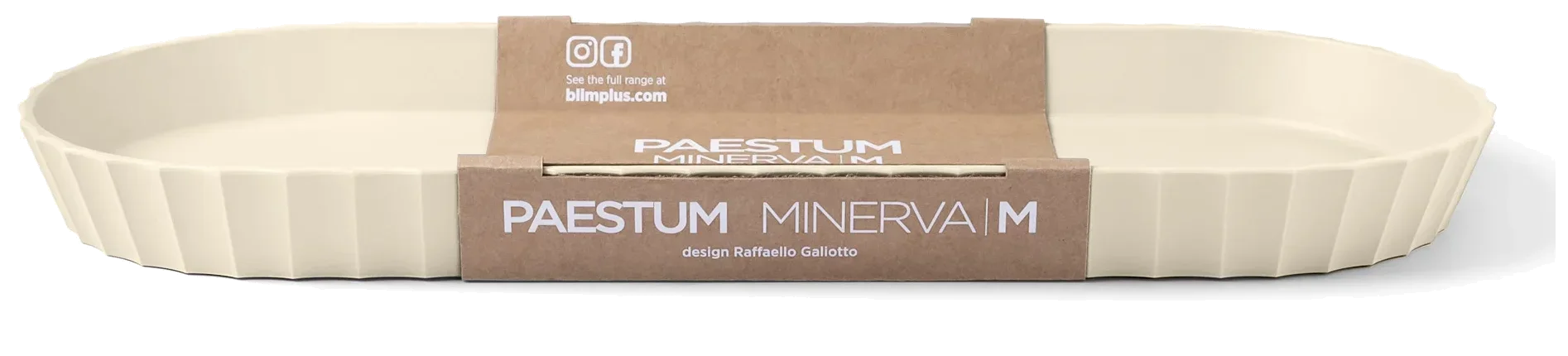 MINERVA Oválná servírovací mísa 37,5x15 cm třtinový cukr / BLIM PLUS