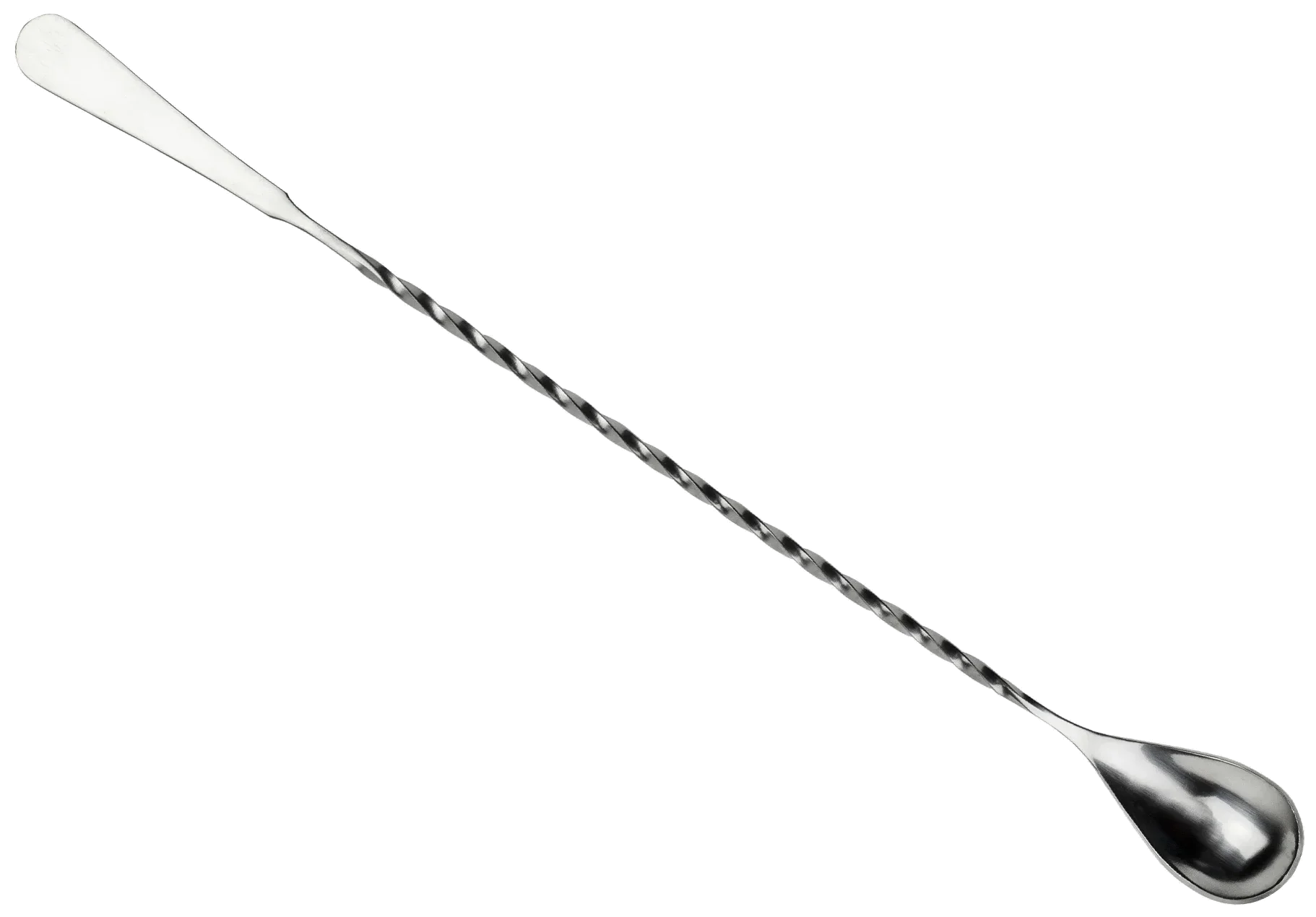 Ocelová barová lžíce s míchátkem 30 cm / BAR PROFESSIONAL