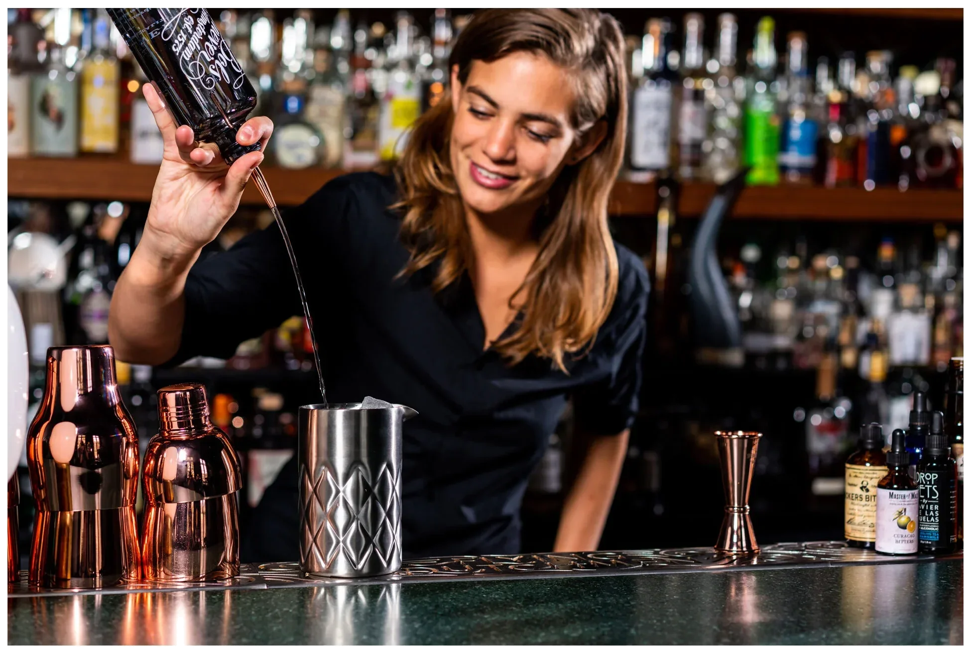 Měděný pařížský šejkr Premium / BAR PROFESSIONAL