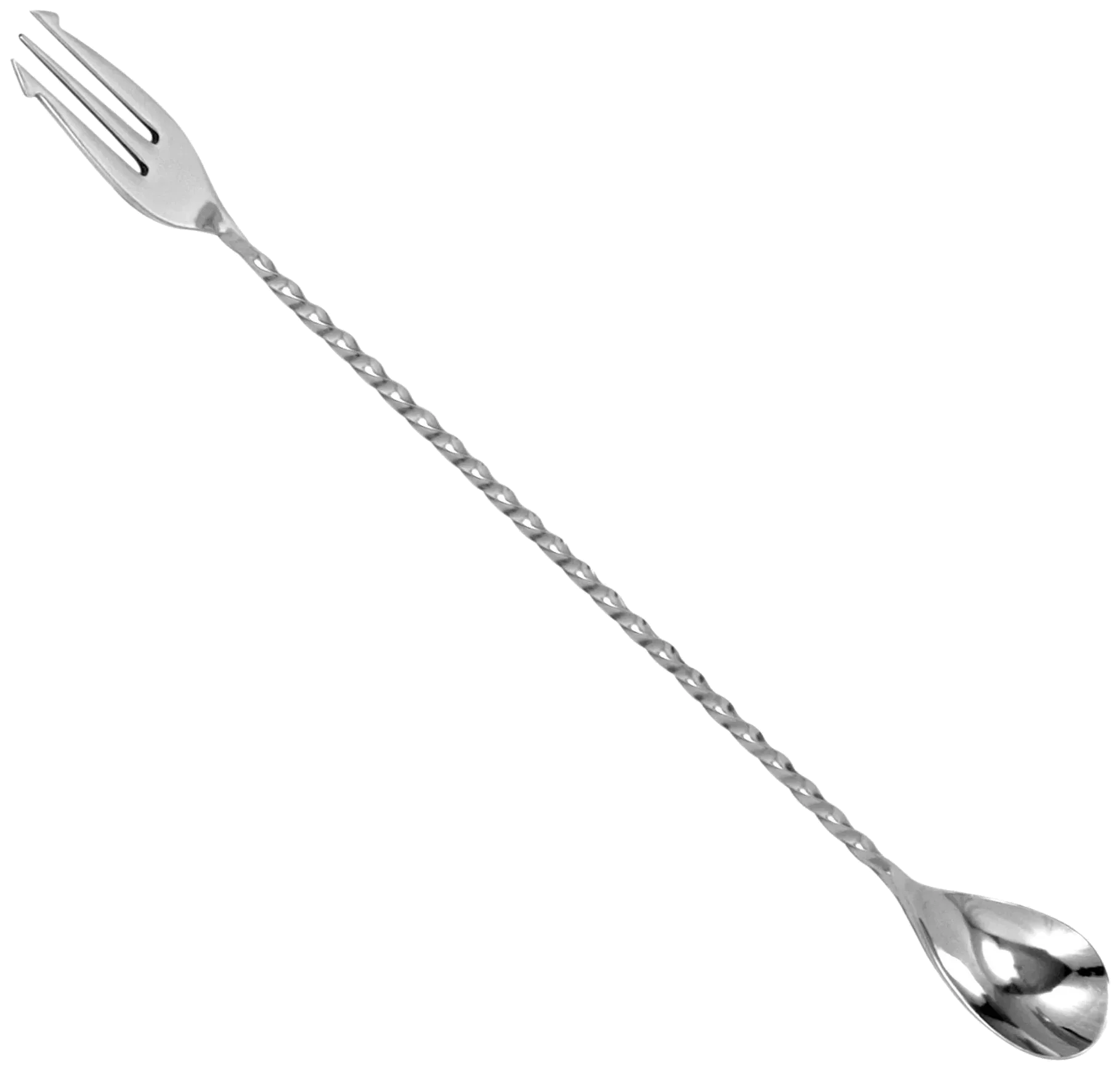 Barová lžíce s vidličkou 50 cm ocelová / BAR PROFESSIONAL
