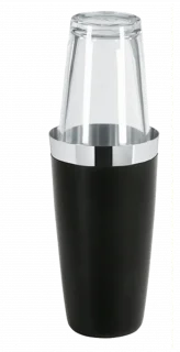 Bostonský šejkr s vinylovým povrchem 800 ml se sklenicí / BAR PROFESSIONAL