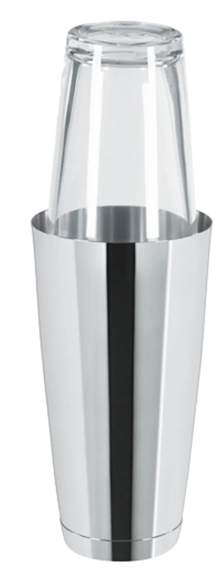 Ocelový bostonský šejkr 800 ml se sklenicí / BAR PROFESSIONAL