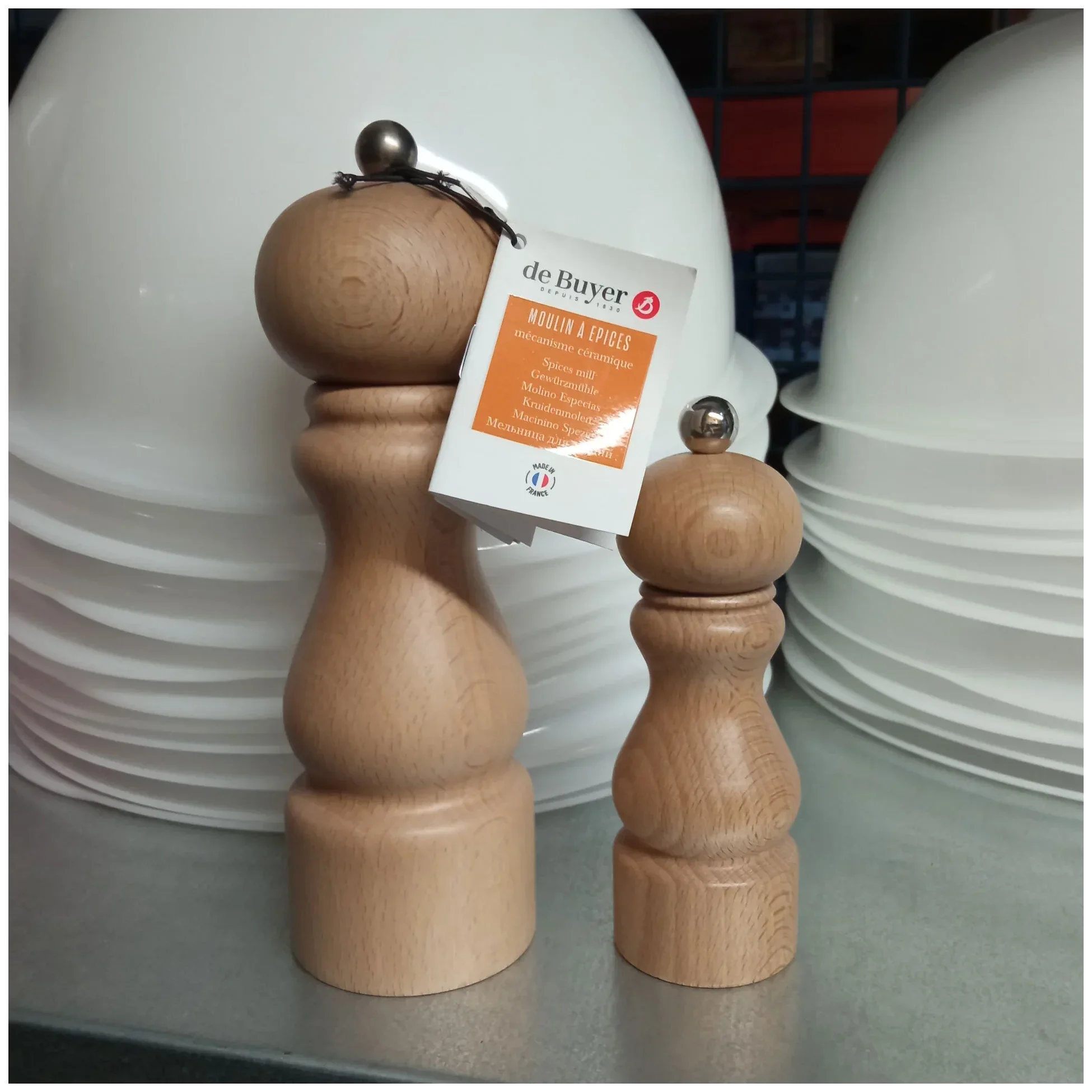 B BOIS RUMBA Mlýnek na koření 20 cm / DE BUYER