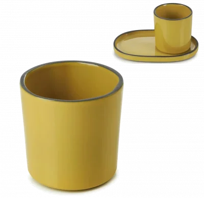 CARACTERE Šálek na espresso 80 ml Kurkuma / REVOL