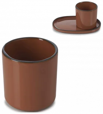 CARACTERE Šálek na espresso 80 ml Skořice / REVOL
