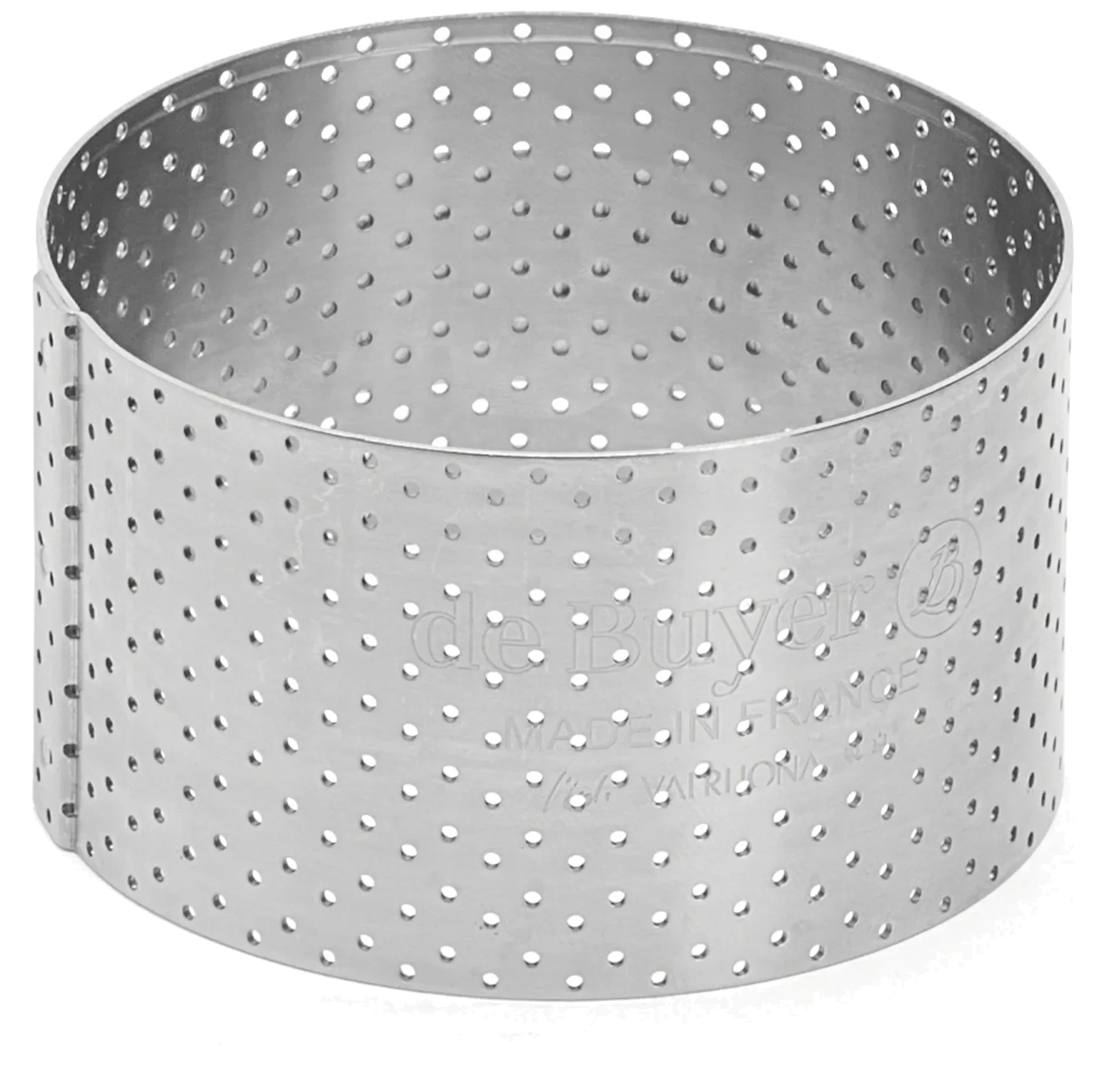 Kulatý perforovaný cukrářský ráfek 7,5 cm / DE BUYER