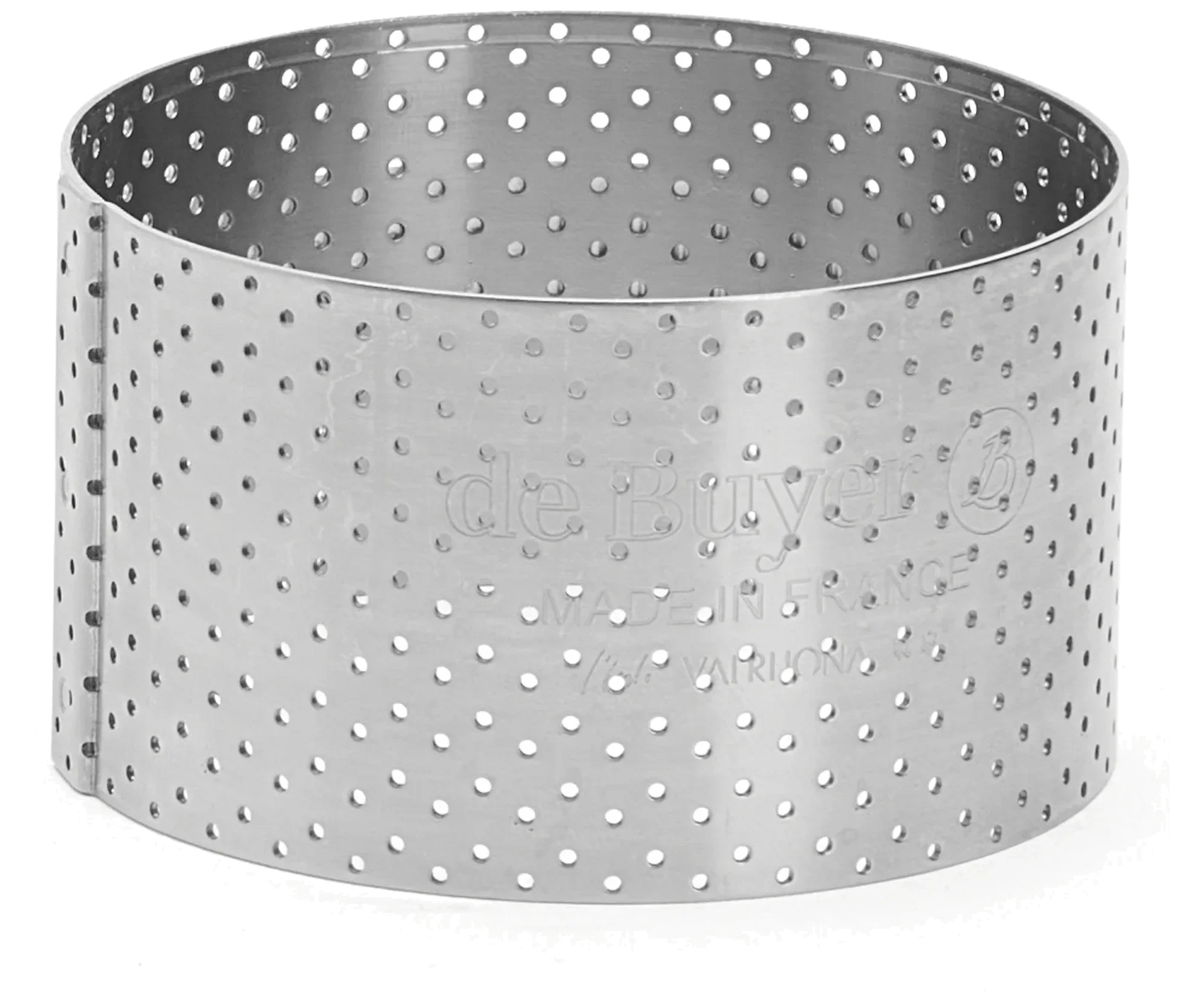 Kulatý perforovaný cukrářský ráfek 7,5 cm / DE BUYER