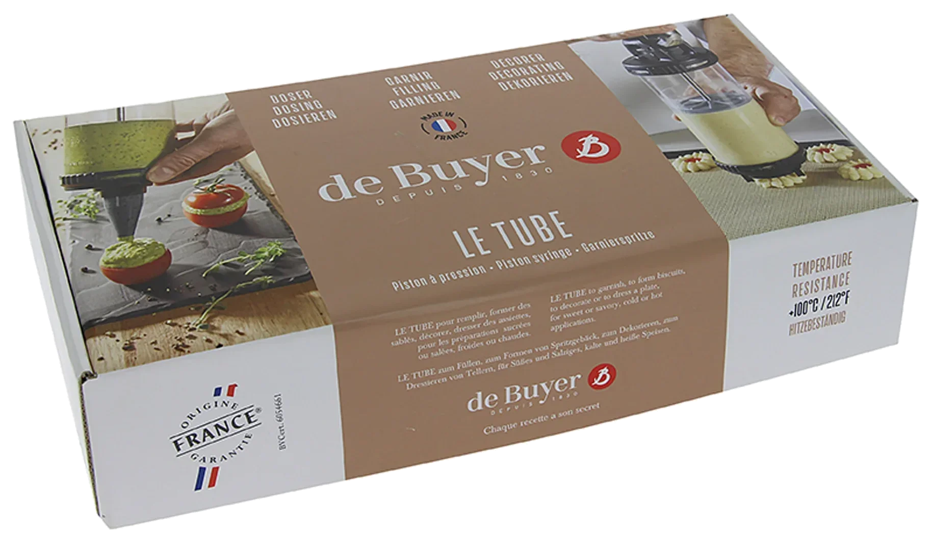 LE TUBE Dávkovací pistole na krém / DE BUYER