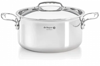 AFFINITY Vysoký hrnec s poklicí 20 cm / DE BUYER