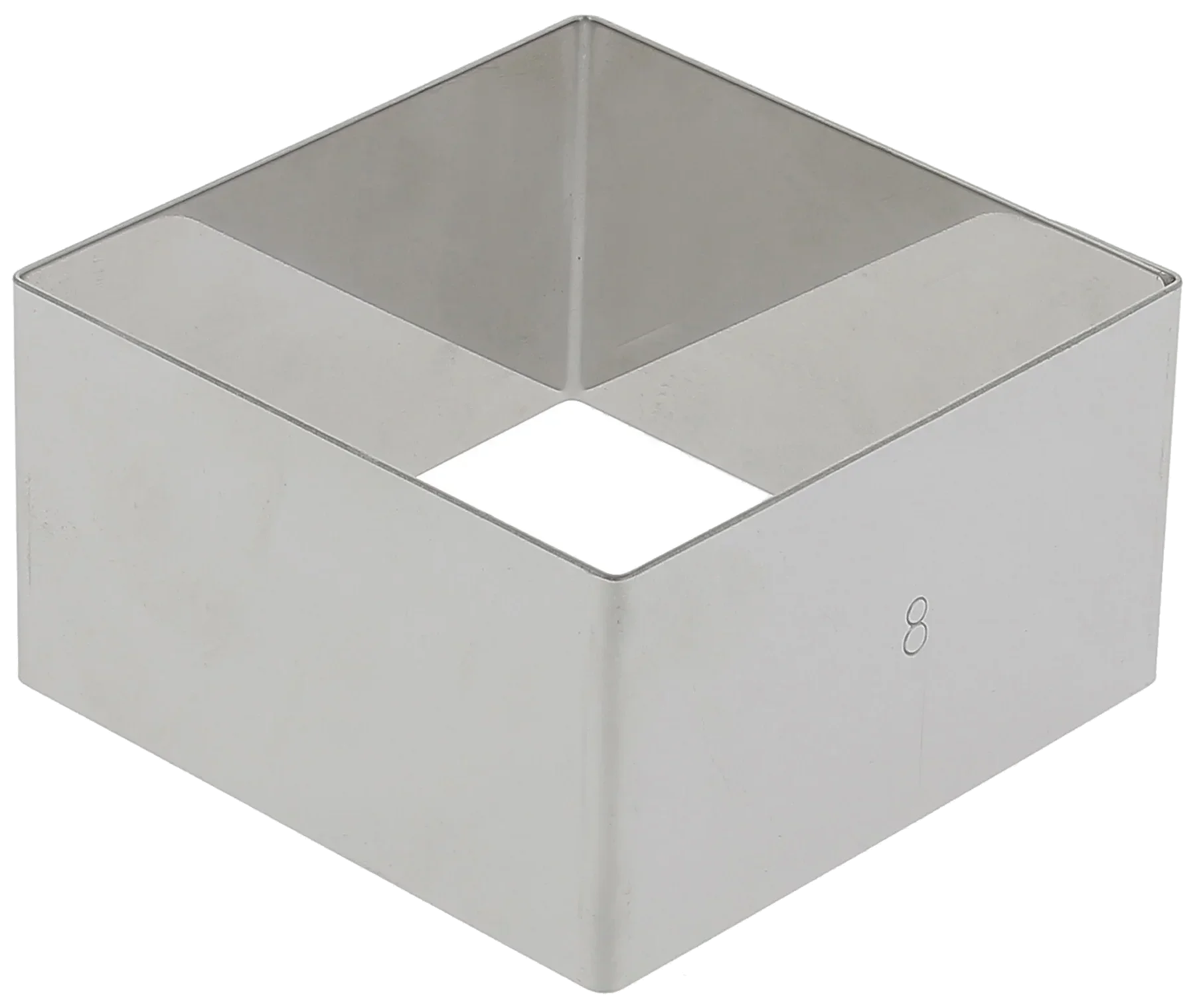 Čtvercový cukrářský ráfek 8 x 8 cm / DE BUYER