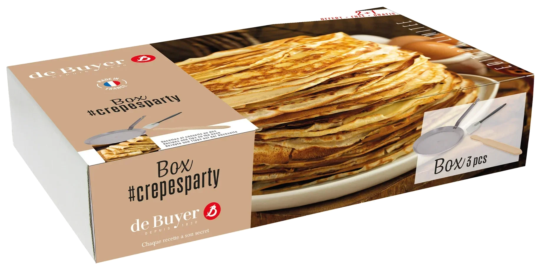 MINERAL B Souprava na palačinky / DE BUYER
