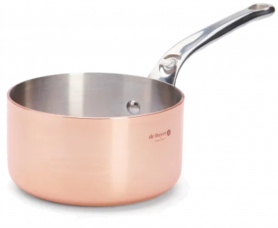 PRIMA MATERA Vysoký měděný rendlík s rovnými stěnami 16 cm / DE BUYER