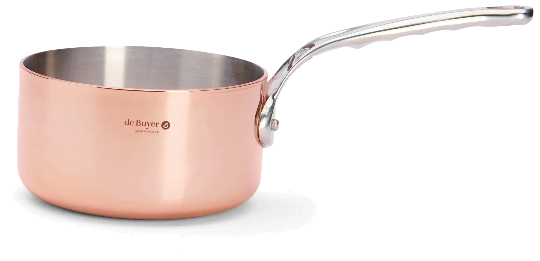 PRIMA MATERA Vysoký měděný rendlík s rovnými stěnami 16 cm / DE BUYER